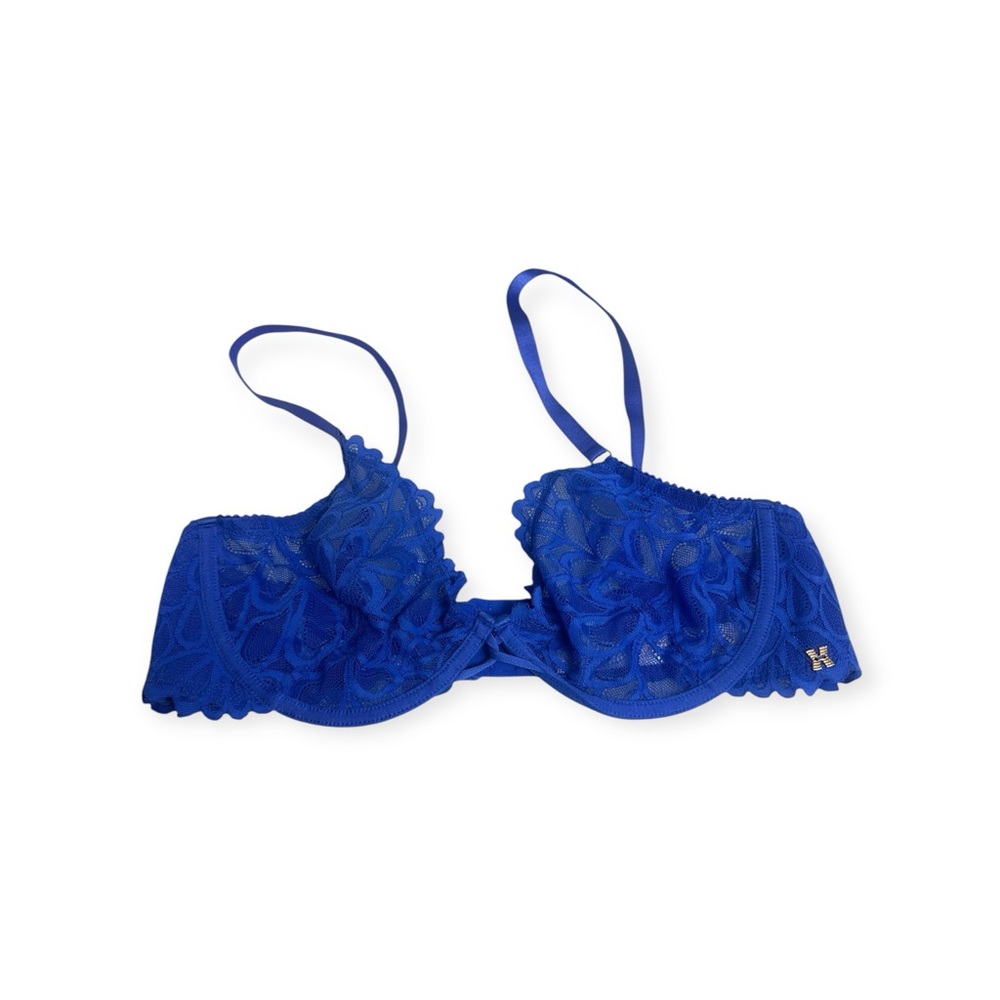 Savage x Fenty blue lace bra size 44DDD